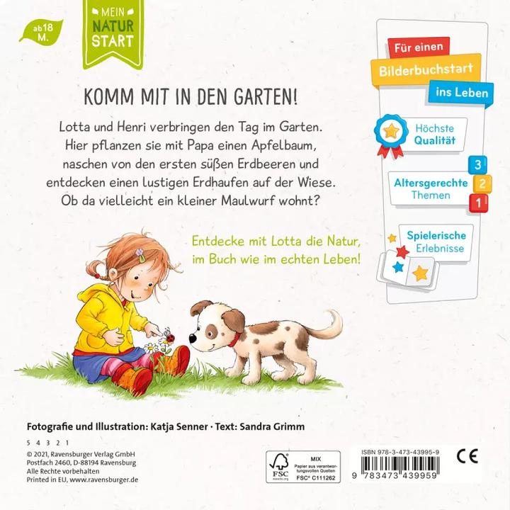 Produktbild Ravensburger Lotta entdeckt die Welt: Im Garten (Deutsch, Sandra Grimm, Katja Senner, 2021)