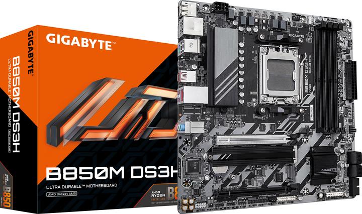 Image du produit Gigabyte B850M DS3H (AM5, AMD B850, mATX)