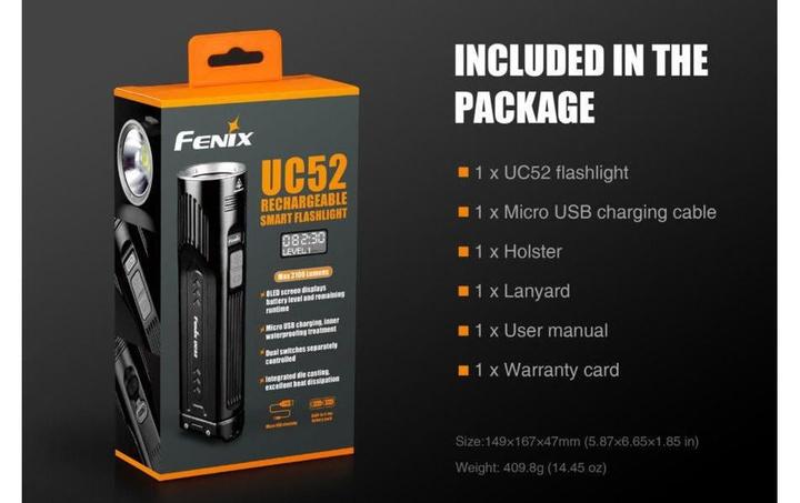 Produktbild Fenix Uc52 2018 (15.35 cm, 3100 lm)