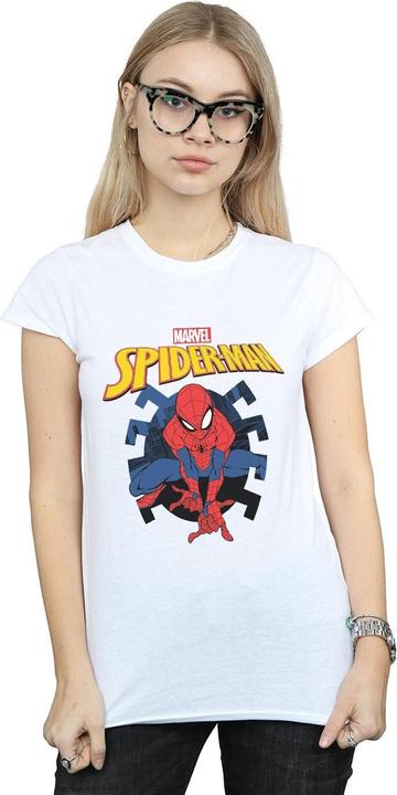 Image du produit - T-shirt SPIDER-MAN WEB SHOOTING EMBLEM LOGO - Femme (S)