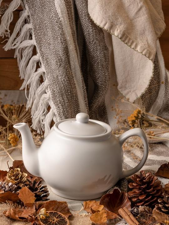 Image du produit Price & Kensington Théière classique, blanc, 2 tasses