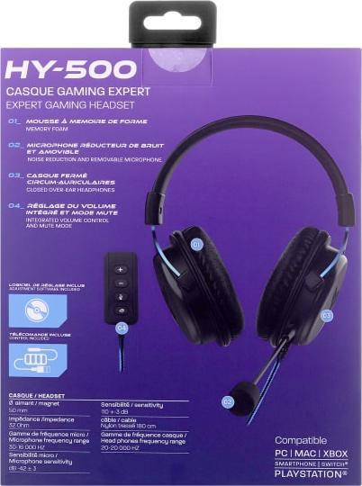 Produktbild T'nB Casque Micro Gamer Elyte HY-500 Expert (Noir/Bleu) (Kabelgebunden)