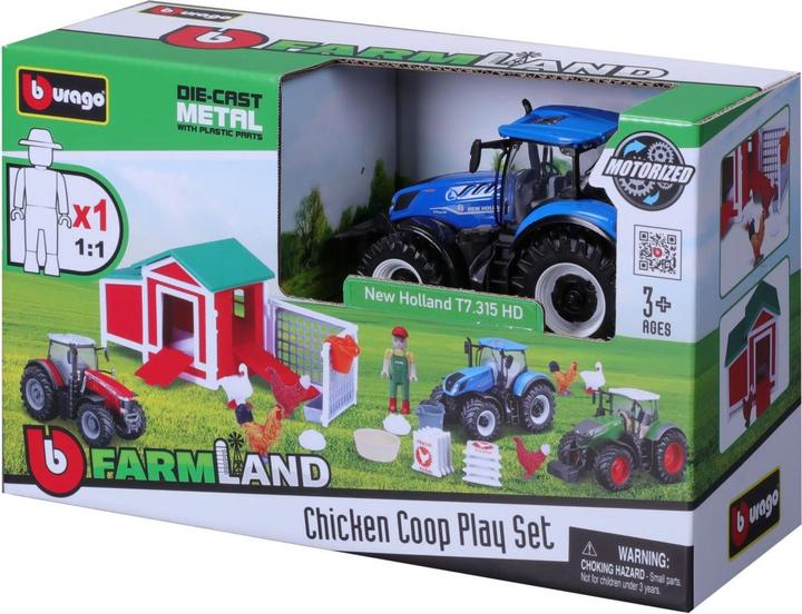 Actual product image Bburago Chicken coop with tractor