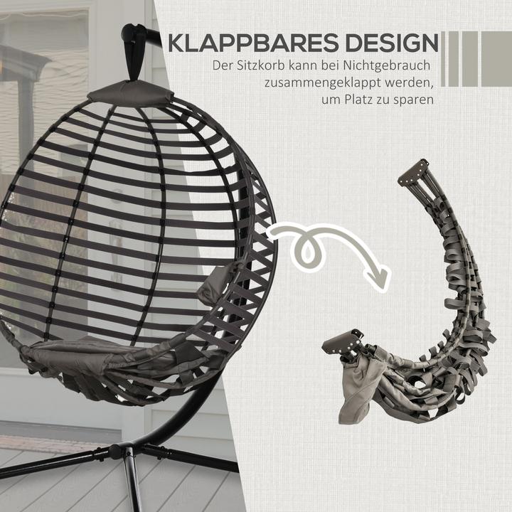 Produktbild Outsunny Hängesessel mit Kissen (120 kg)