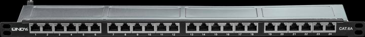 Produktbild Lindy Cat. Patch Panel 24p STP 1/2 U, 24 Ports in 0.5 height unit