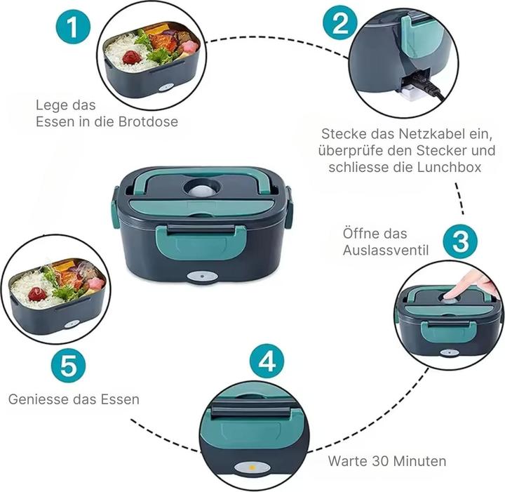 Produktbild Hermex Elektrische Lunchbox Essensbox Brotdose beheizbarer Thermobehälter