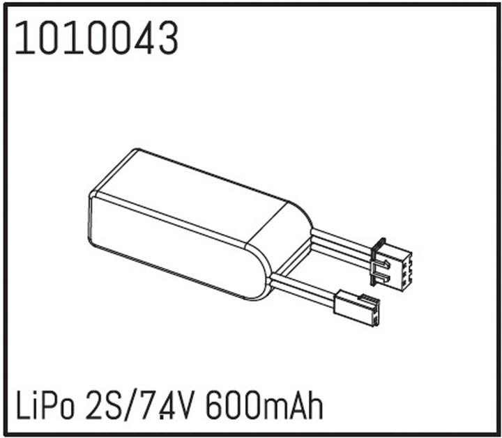 Produktbild Absima Modellbau-Akkupack (LiPo) (7.40 V, 600 mAh)