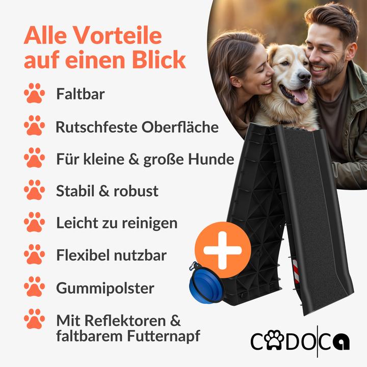 Image du produit Cadoca Hunderampe (Chien, Pliable, Réflecteurs)
