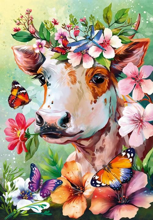 Productafbeelding Cherry Pazzi Puzzel 500 stukjes - Koe Wow! (500 onderdelen)