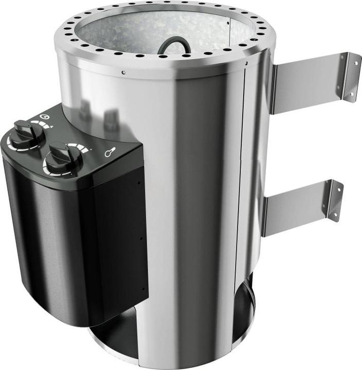 Actual product image Karibu Sauna Caspin corner entry, cornice (Plug & Play 3.6 KW internal control)