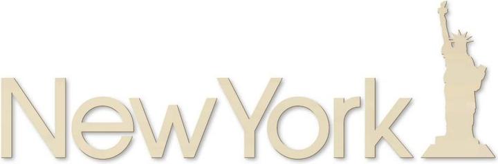 Produktbild Trenddeko Schriftzug New York mit Freiheitsstatue (46 x 15 cm)