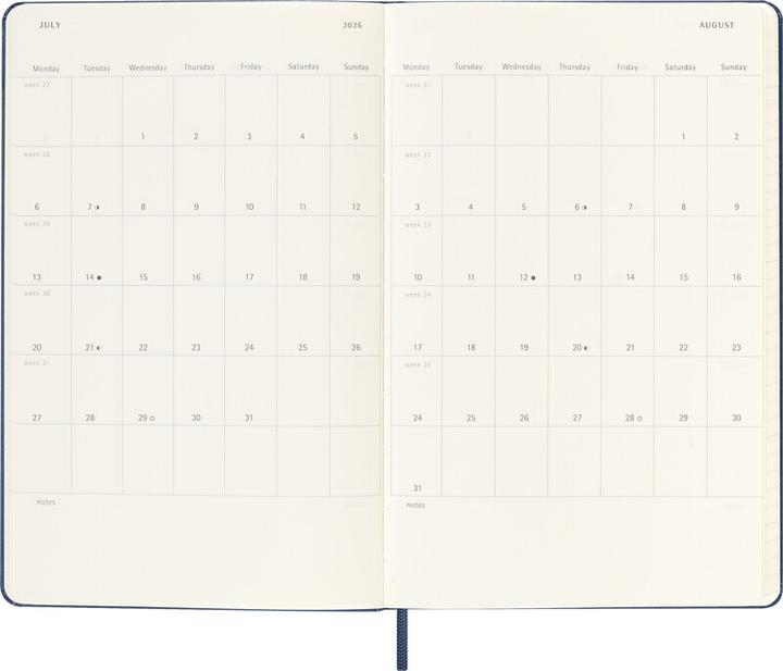 Productafbeelding Moleskine Schüleragenda Hard Cover Weekly Notebook (13 x 21 cm, Engels)