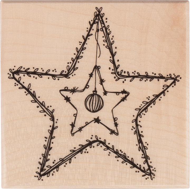 Image du produit Rayher Tampon à motif étoile 7,0 x7,0 cm