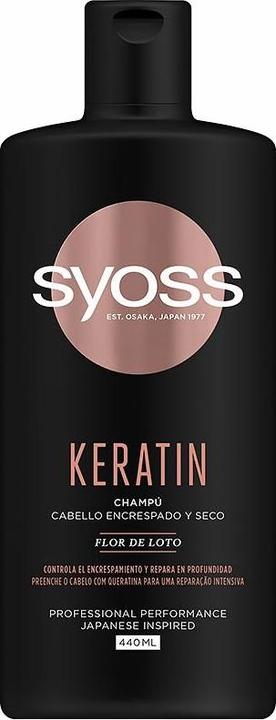 Syoss KERATIN champú cabello encrespado y seco 440 ml (440 ml)