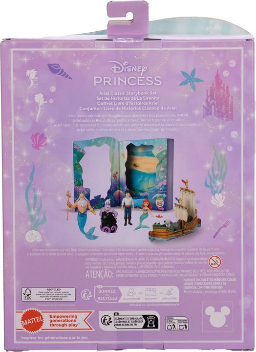 Image du produit Disney Princess Set de livre d'histoires de petites poupées - Arielle