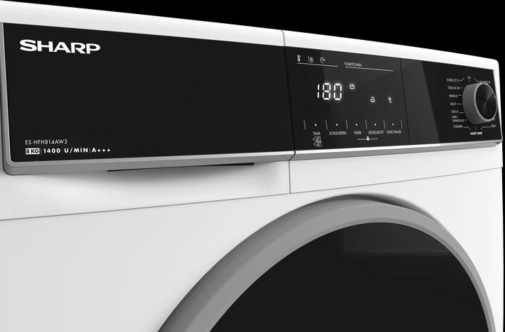 Actual product image Sharp ES-HFH814AW3-EN (8 kg, Left)