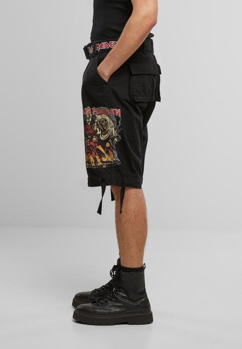Produktbild Brandit Iron Maiden Savage Shorts The Number of The Beast black edition - 190545 (3XL)
