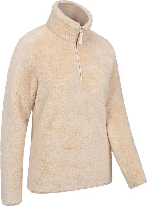 Actual product image Mountain Warehouse Womens/Ladies Teddy Fleece Quarter Zip Fleece Top (42 D)