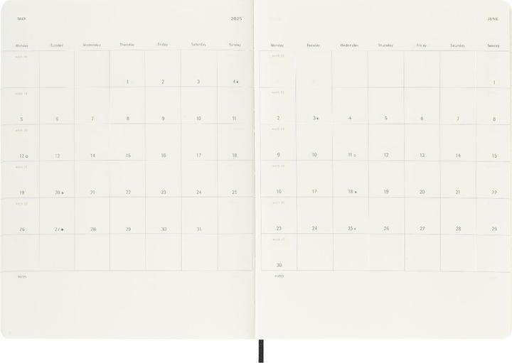 Produktbild Moleskine Notizkalender (19 x 25 cm, Englisch)