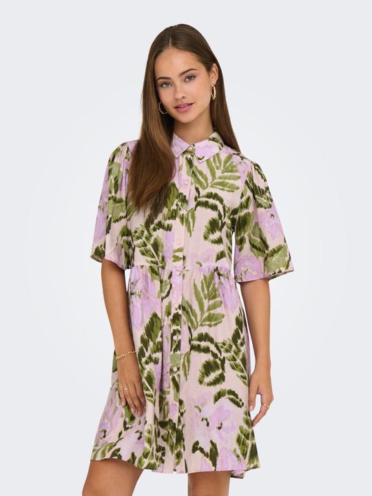 Produktbild JdY Normal geschnitten U-Ausschnitt Voluminöser Armschnitt Kurzes Kleid Kleid (M)