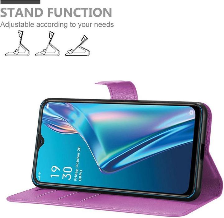 Produktbild Cadorabo Book mit Standfunktion Cover (Oppo A12)
