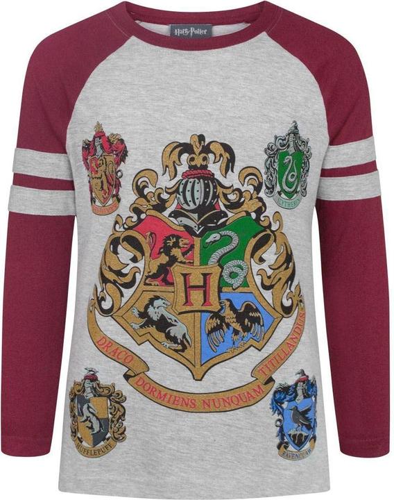 Produktbild offizielles Mädchen Hogwarts Raglan TShirt (116)