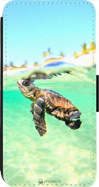 Image du produit PhoneLook Coque Wallet noir Turtle Underwater (Apple iPhone 14 Pro Max)