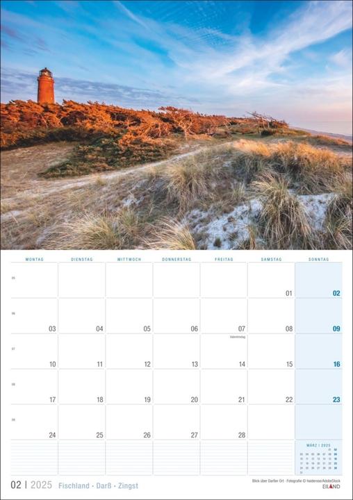 Produktbild Fischland - Darss - Zingst Kalender 2025 (Harter Einband, Deutsch)