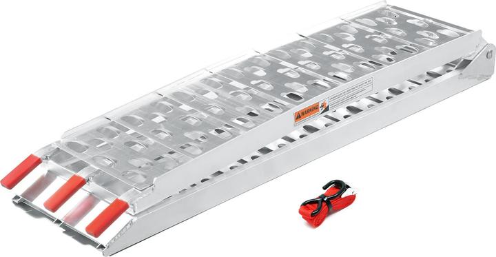 Image du produit Wiltec Rampe d'accès 223cm 340kg Quad ATV pliable Rampe d'accès en aluminium Rampe de chargement