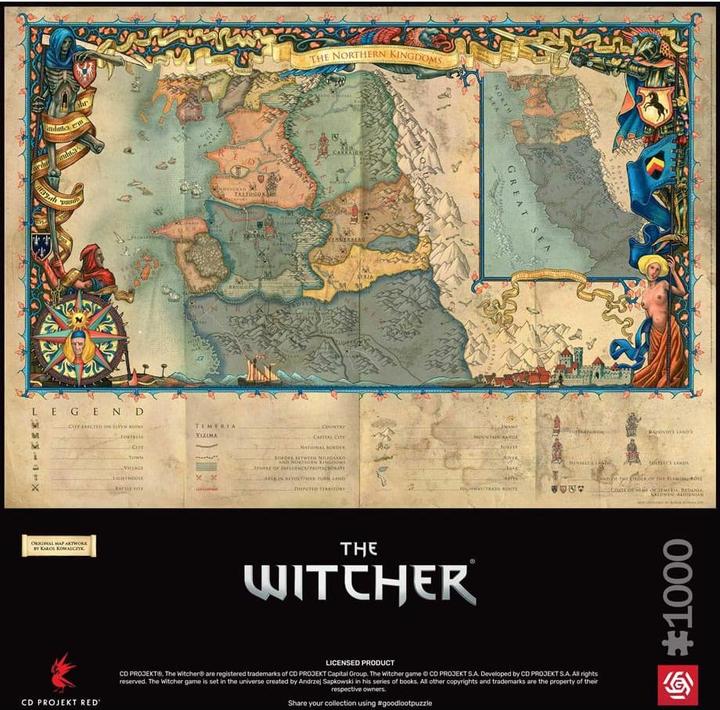 Immagine prodotto Good Loot Mappa di The Witcher: Regno del Nord - Puzzle (1000 pezzi)