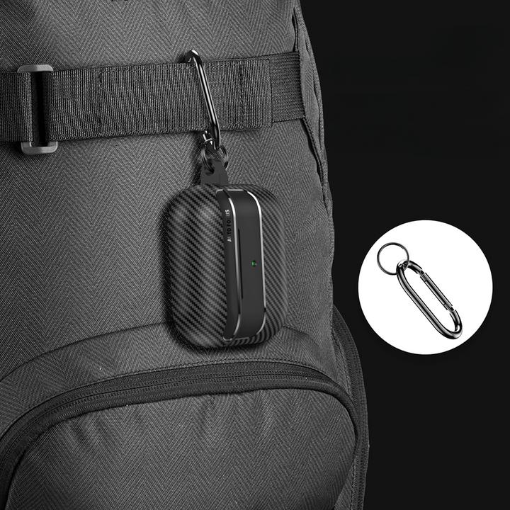 Produktbild Cover-Discount Airpods Pro 2 - Silikoncase Carbon Look blau (Kopfhörer Tasche)