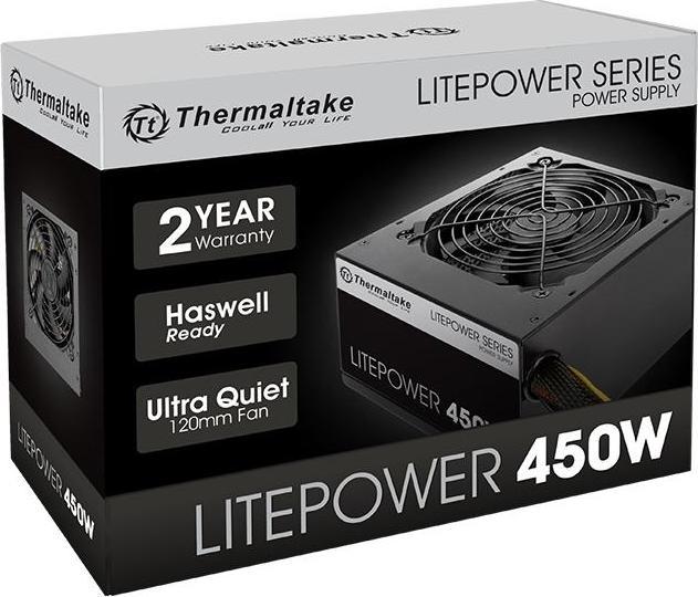 Produktbild Thermaltake Netzteil Litepower II Schwarz 450W PS-LTP-0450NPCNEU-2 (450 W, aktiv, 120 mm) (450 W)