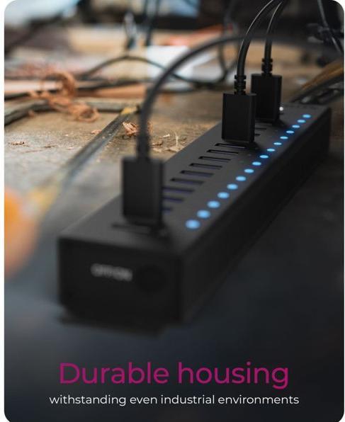 Actual product image Icy Box IB-HUB1717-U3 (USB-C, 17 Ports)