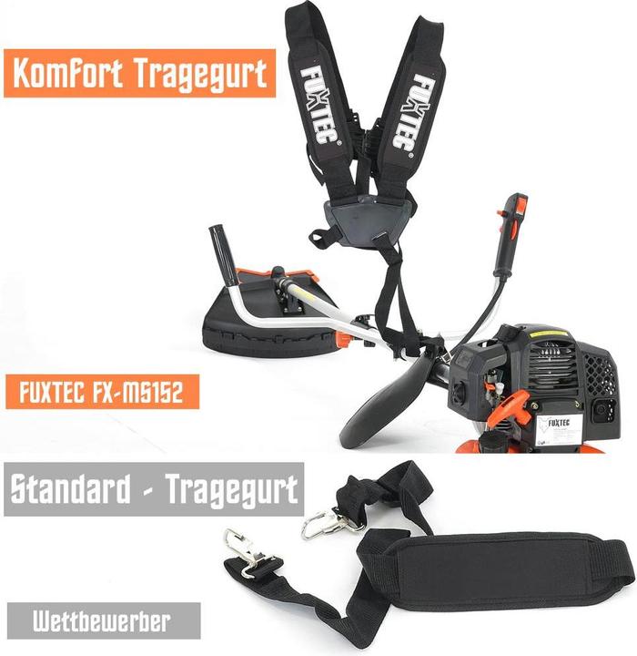 Image du produit Fuxtec FX-MS152 Débroussailleuse à essence Multitool 2en1 (Couteaux en plastique, Fils coupe-herbe)