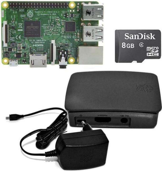 Raspberry Pi EB5658 - Pacchetto Starter Kit 3 in nero grigio
