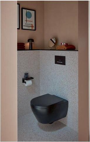 Actual product image Villeroy & Boch V&B wall-hung WC SUBWAY 2.0 ti. 370x560mm flush rim DF ebony C+