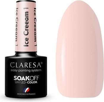 Claresa Eiscreme UV-Nagellack 5ml (Beige, UV-Gel Lack)