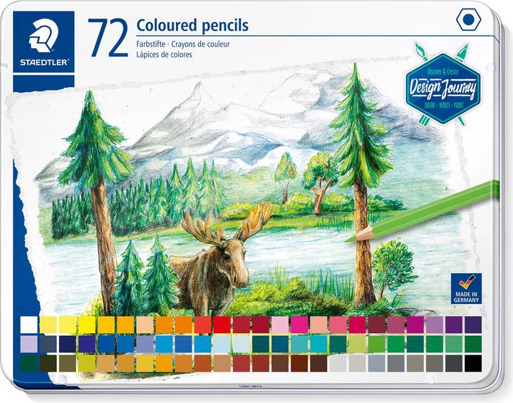 Produktbild Staedtler 146C, Metalletui Mit 72 Farbstiften In Sortierten Farben (72 Farben, 1 x)