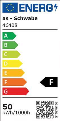 Label énergétique As - Schwabe Projecteur extérieur à LED Détecteur de mouvement Slimline (5000 lm, IP44)
