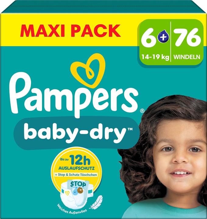 Immagine prodotto Pampers Baby-Dry (Dimensione 6, Box mezzo mese, 76 Pezzo/i)