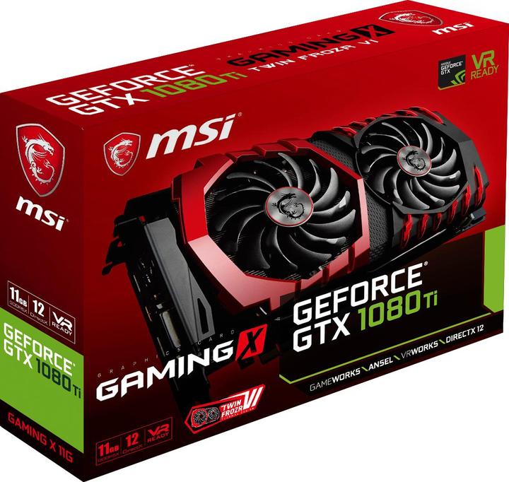 Image du produit MSI GeForce GTX 1080 Ti GAMING X (11 Go)