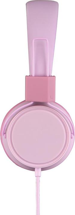 Actual product image Thomson HED8100P Children's headphones, on-ear, with cable, volume limiter, pink