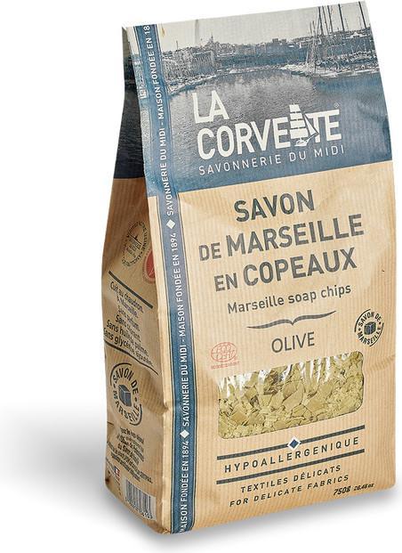 Actual product image La Corvette savon de Marseille en copeaux olive (Soap lotion)