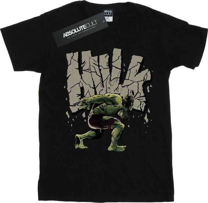 Actual product image Womens/Ladies Hulk Rock Cotton Boyfriend T-Shirt (XL)