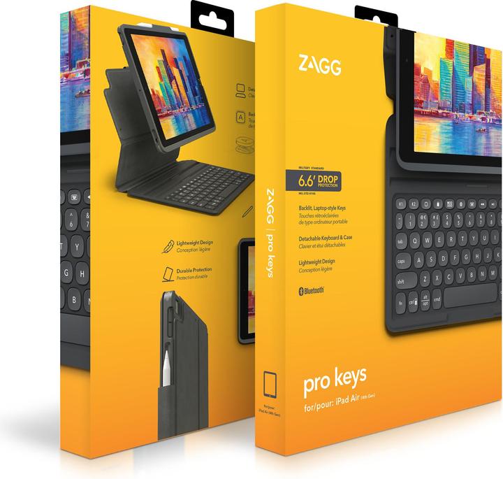 Actual product image Zagg Pro Keys (CH, iPad Pro 11 2018 (1. Gen), iPad Air 2020 (4. Gen), iPad Air 2022 (5th Gen))