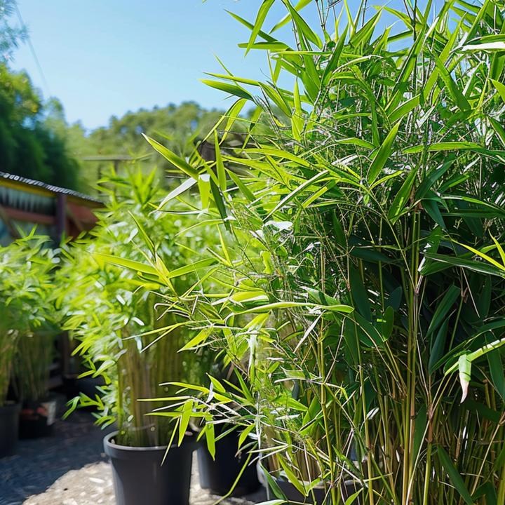 Actual product image Plant in a Box Fargesia nitida 'Black Dragon' - Bambus (25 cm)