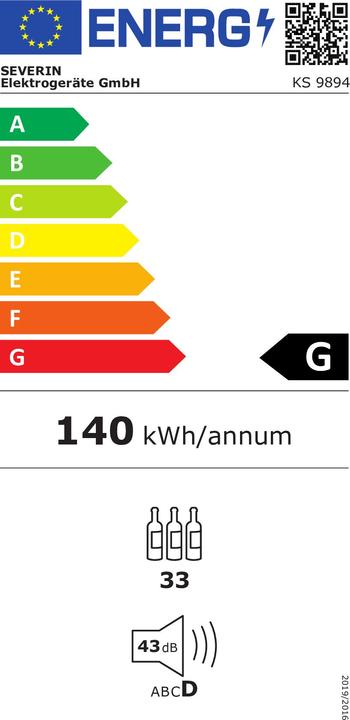 Energie-Label Severin Ks 9894