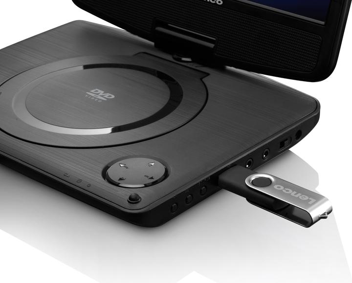 Actual product image Lenco DVP-935 - Portable DVD-speler met batterij - 9 inch - Zwart (Portable DVD player)