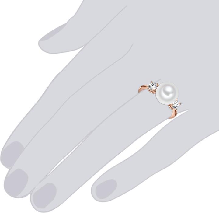 Image du produit Lulu & Jane Laiton Zirconia Perle de culture or rose - 33212 (54)