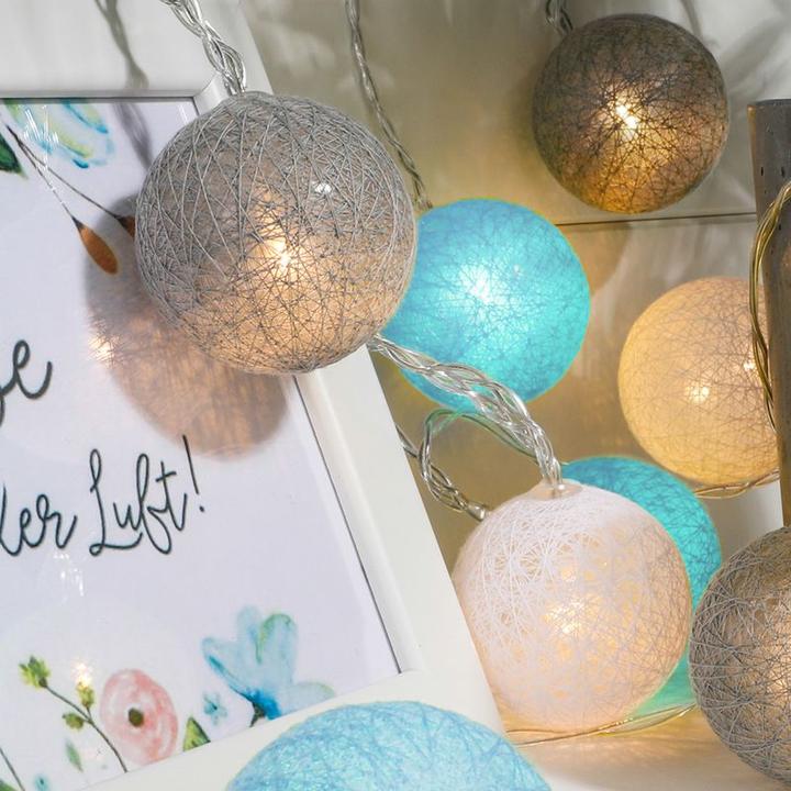 Actual product image Hermex 2.2m LED Light Chain Ball Light Garland Decoration (2.20 m)